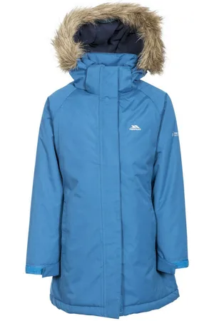 Trespass Childrens Girls Fame Waterdicht Parka Jasje (Kosmisch Blauw)