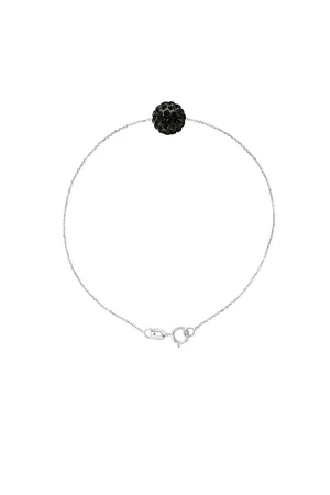 Diadema Crystal Sphere Armband Preciosa Black Silver 925