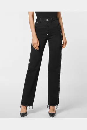 Philipp Plein Jeans Met Wijde Pijpen