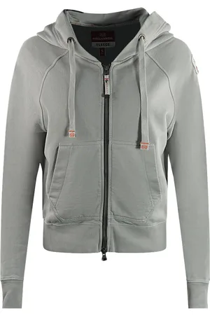 Parajumpers Linzy Paloma grijze cropped hoodie met rits