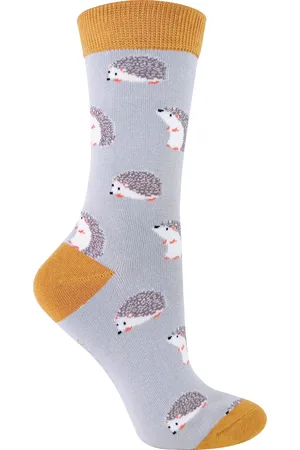 Miss Sparrow Dames Animal Design BamboeSokken - Hedgehog