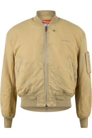 OFF-WHITE Gebroken wit Diag Tab Vintage bomberjack