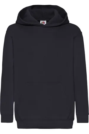 Fruit Of The Loom Kinder Unisex Sweatshirt Met Capuchon / Hoodie (Donker Marine)