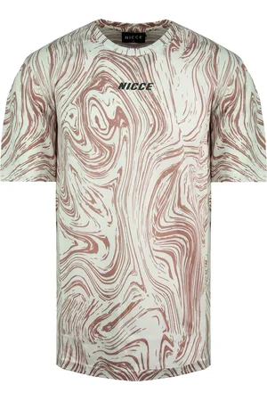 Nicce London Korte Mouw Crew Neck Roze Heren Ash T-Shirt 211 1 09 05 0338