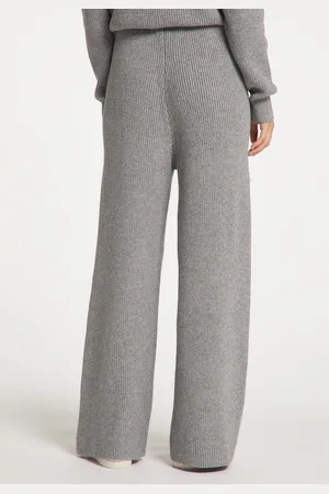 Dreimaster Gebreide broek Dames lichtgrijs
