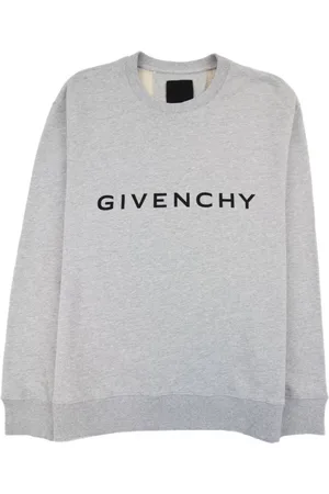 Givenchy Archetype slim-fit sweatshirt in lichtgrijs fleece