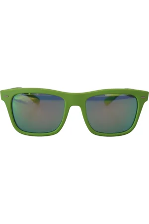 Dolce & Gabbana Prachtige Acid zonnebril met volledige rand en blauwe lens