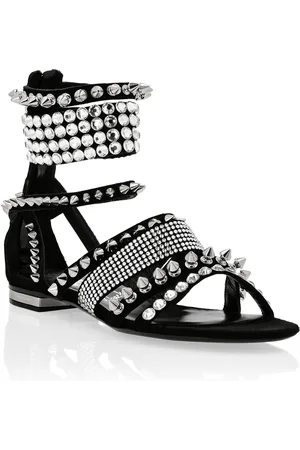 Philipp Plein Platte Sandalen