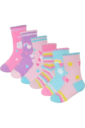 Sock Snob Set van 6 babysokken van katoen met eenhoorndesign voor meisjes - Eenhoorn