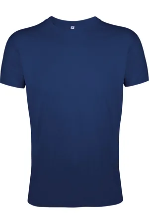 Sols Heren Regent Slim Fit T-Shirt met korte mouwen (Franse marine)