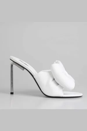 OFF-WHITE Dames Off White Nappa strik hoge Allen hakken in