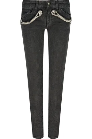 Balmain FP5364J935B Black Jeans
