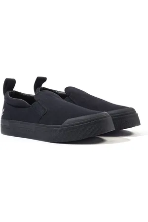 Lyle & Scott Duncan zwarte canvas schoenen