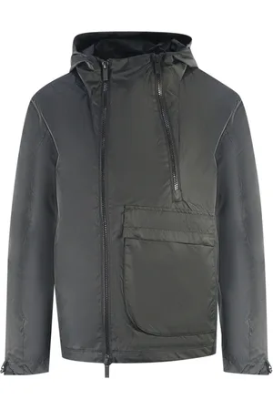 Lyle & Scott Dual Zip Hooded Black Jacket