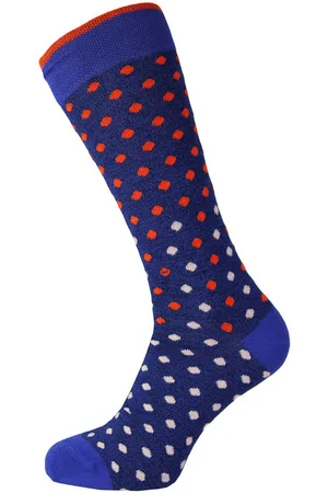 Ted Baker Londen All Over Spot Gedrukt Blauw Herensokken MXSGILIAXH9M