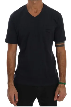 D.A. Daniele Alessandrini Katoenen T-shirt Met V-hals
