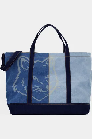 Maison Kitsuné Fox Head weekendtas - Maison Kitsune - Denim