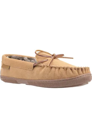 Hush Puppies Heren Ace Slip On Leren Slipper (Tan)
