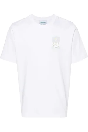Casablanca Tennis Pastelle Bedrukt T-shirt in