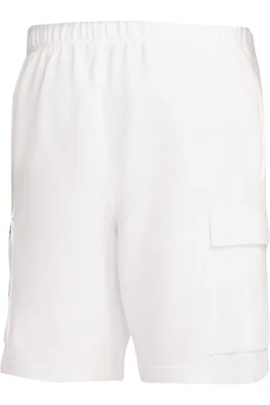Nike Blauwe short met Swoosh zakken en witte zakken