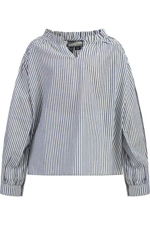 Dreimaster Blouse Meisje Donker marineblauwe strepen