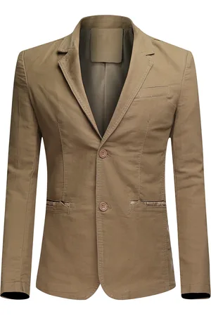 Allthemen Heren Casual 2 Knopen Herfst Blazer Slim Fit Sportjas