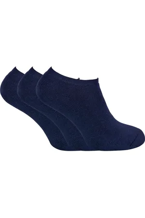 Sock Snob Set van 3 laag uitgesneden thermo sneakersokken voor heren - Marine