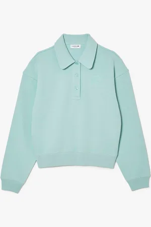 Lacoste Relaxed Fit Geborduurde Polo Sweatshirt voor dames in