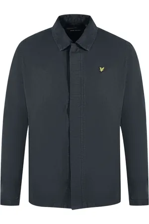 Lyle & Scott Washed Drill Black Overshirt Jacket