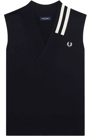 Fred Perry Fredperry Fp V-Hals Gebroken Tip Tank