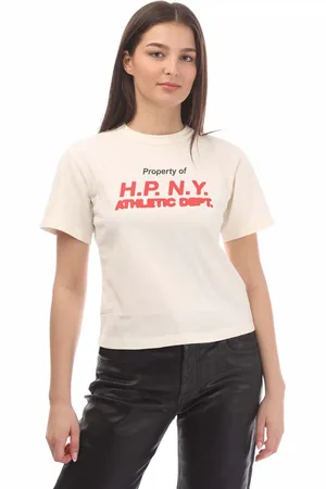 Heron Preston Dames-T-shirt HPNY 23 in rood