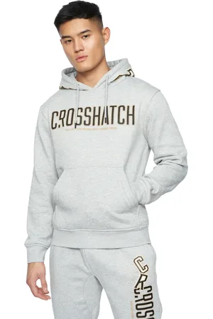 Crosshatch Heren Doddington Hoodie (Lichtgrijs mergel)