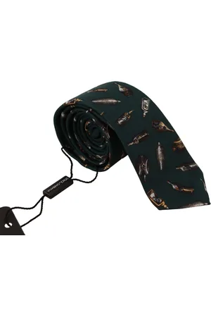 Dolce & Gabbana Fantasy Print Zijde Verstelbare Stropdas