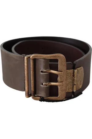 ERMANNO SCERVINO Brede Lederen Gesp Taille Riem
