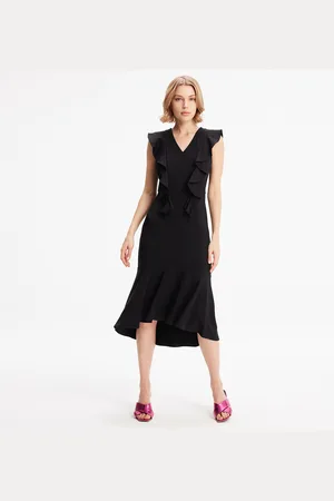 Smart & Joy Jersey -jurk met brede ruches