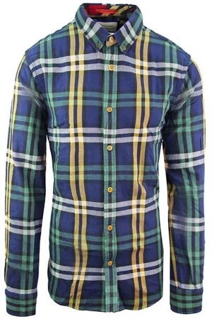 Scotch&Soda Bedrukt Heren Groen Overhemd