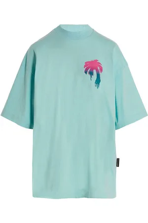 Palm Angels I Love PA-logo lichtblauw T-shirt