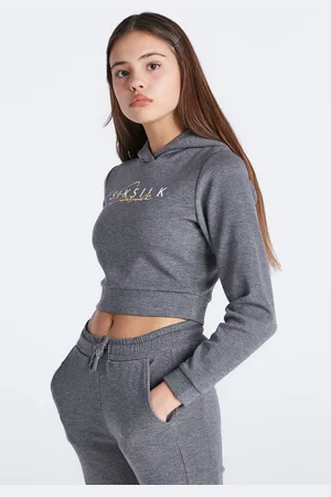 SikSilk Meisjes Juniors Signature Track Top in Marl