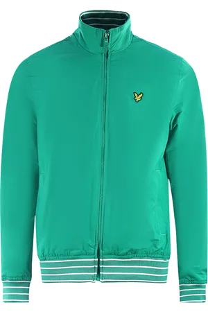 Lyle & Scott Tipped Funnel Neck Aqua Salt Jacket