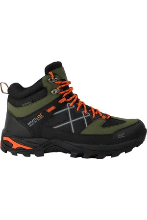 Regatta Heren Samaris III wandelschoenen (Cypresgroen/Blaze oranje)