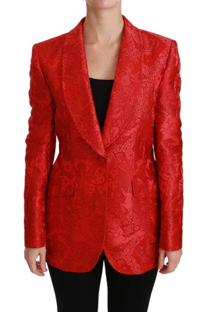 Dolce & Gabbana Gebloemde Angel Blazer Jas Jas