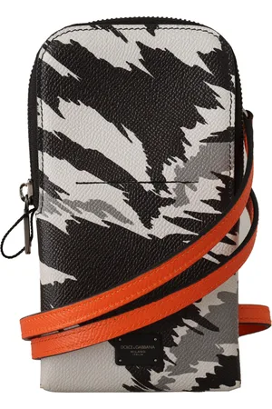 Dolce & Gabbana Lederen Cross Body Neck Strap Card Pocket Portemonnee