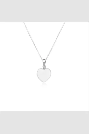 Luxenter 925 sterling zilveren en witte agaat gerhodineerde yedia ketting