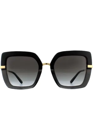 Dolce & Gabbana Zonnebril DG4373 32468G TOP Op Transparant Grijsverloop