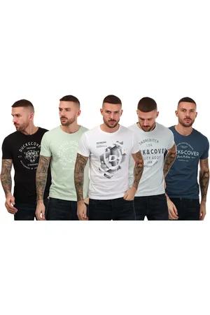 Duck and Cover Heren Duck en Cover Ventwell 5-pack T-shirts in Multi kleur