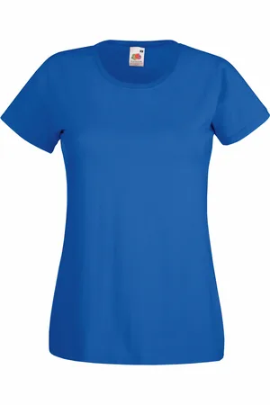 Fruit Of The Loom Dames/vrouwen Lady-Fit Valueweight Short Sleeve T-Shirt (Pak van 5) (Koninklijk)
