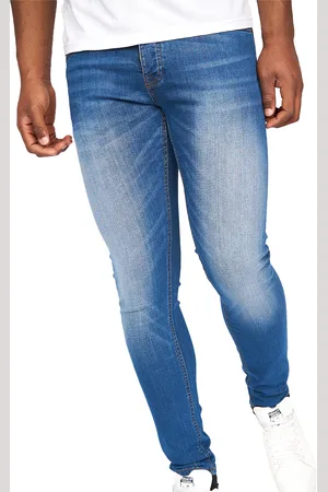 Crosshatch Heren Barbeck Slim Jeans (Stone Wash)