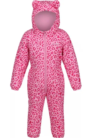 Regatta Penrose Leopard Print Puddle Suit voor kinderen/kinderen (Pop )
