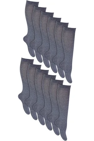 Sock Snob 12 paar ademende katoenen kniekousen voor meisjes