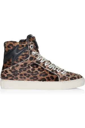 Zadig & Voltaire Zadig Voltaire High Flash Printed Cowskin Wit schoenen